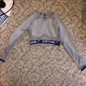 Gym shark crop top